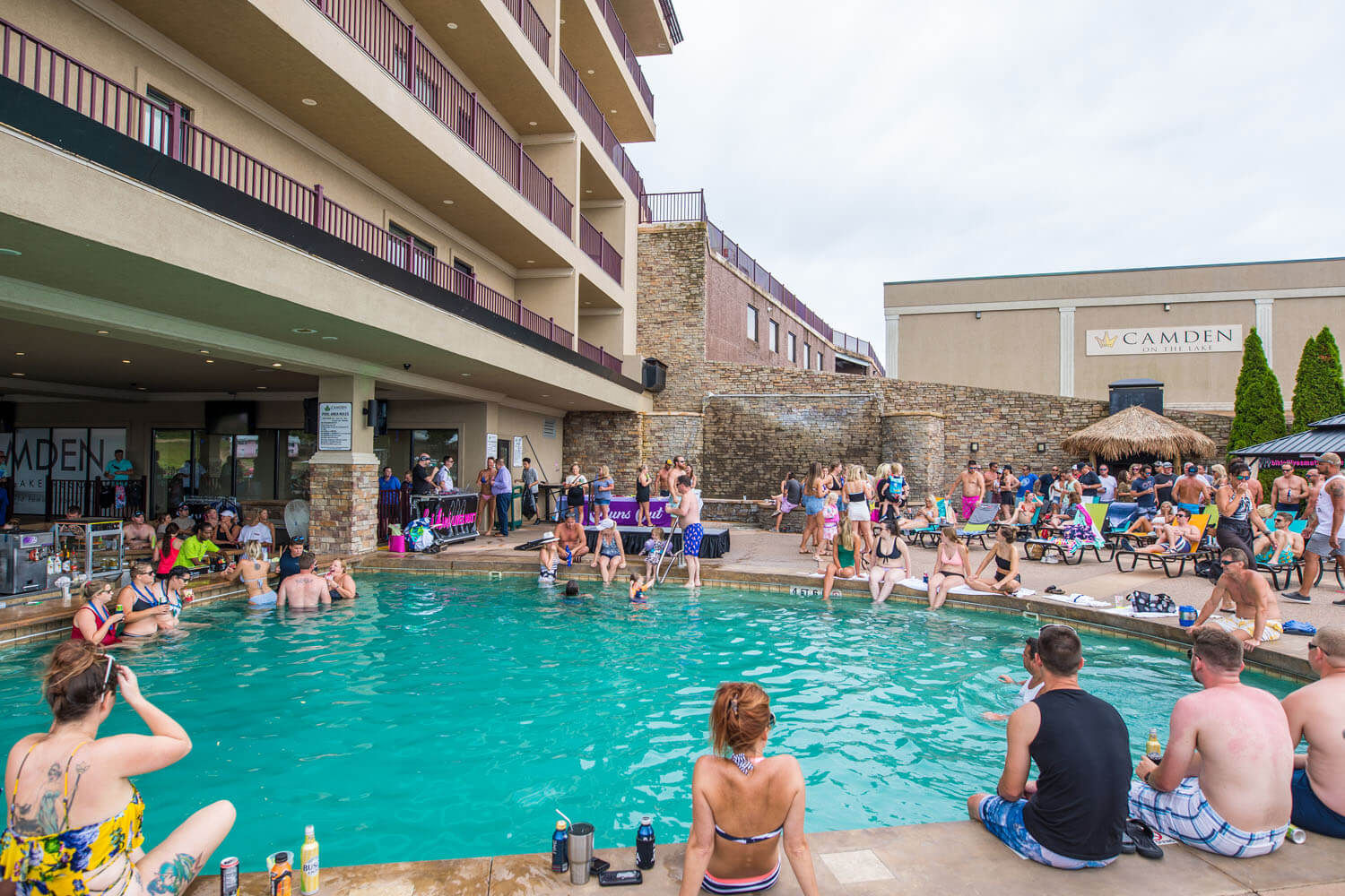Guests enjoying Pool at Camden on the Lake Resort